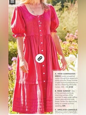 April Cornell Heidi Sunwashed Dress, Sz XL